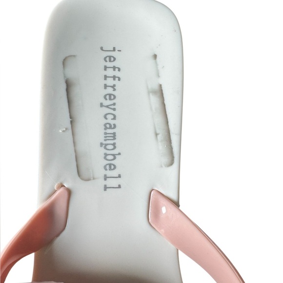 Jeffrey Campbell Women's Fleuris Jelly Flip Flop Pink Sandals Size 7 - Picture 2 of 6